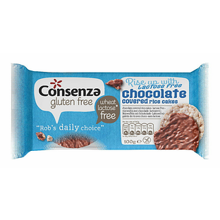 Consenza Glutenvrije Chocolade Rijstwafels 100GR