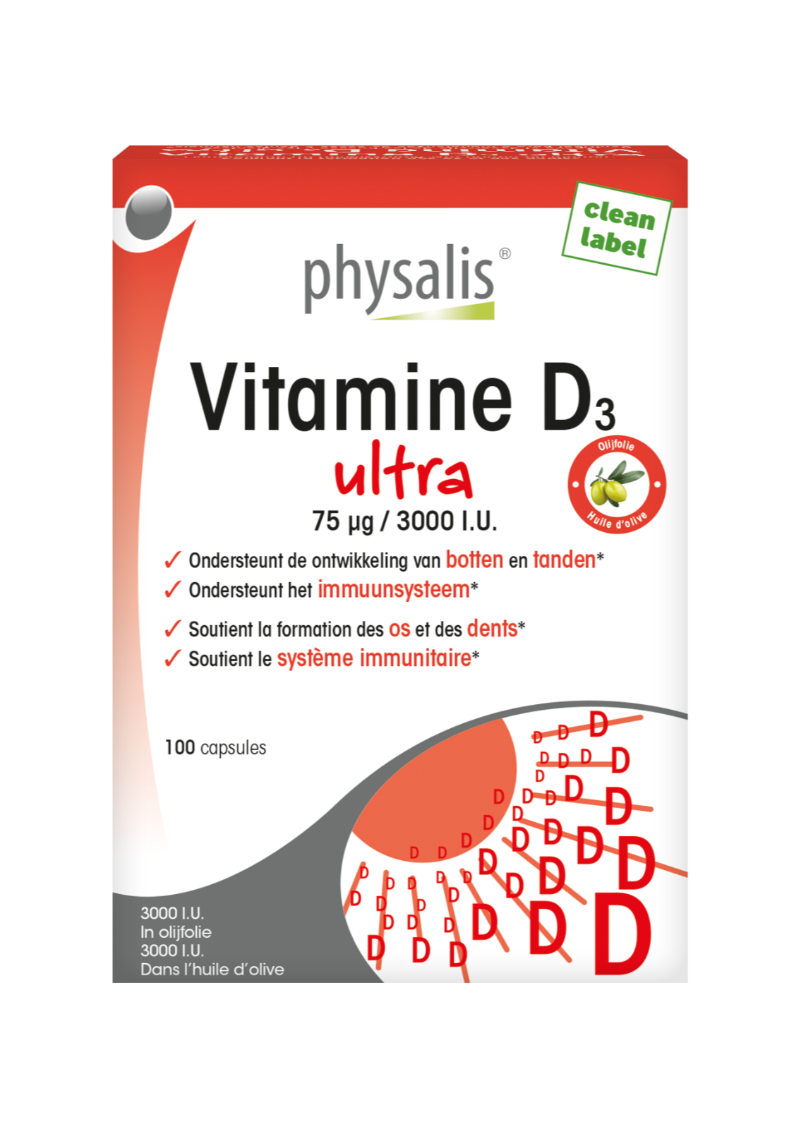 Physalis Vitamine D3 Ultra Capsules 100CP