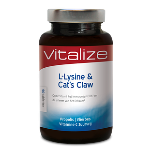 Vitalize L-Lysine en Cats Claw Tabletten 90CP