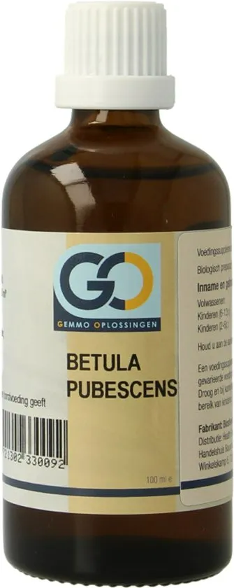 GO Gemmo Oplossingen Betula Pubescens Bio Tinctuur