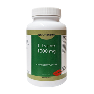 Natupharma L-lysine 1000mg Tabletten 90TB
