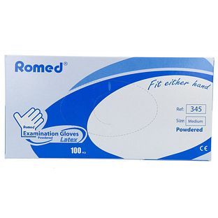 Romed Latex Handschoenen Medium 100ST