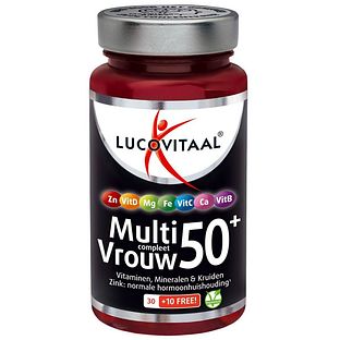 Lucovitaal Multi Compleet Vrouw 50+ Tabletten 40TB