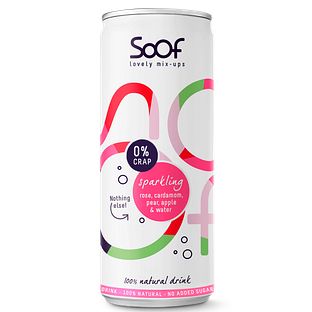 Soof Drink Sparkling Roos, Kardemom, Peer, Appel & Water 250ML