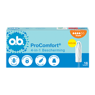 OB ProComfort Advanced Tampons Super 16ST OB ProComfort Advanced Tampons Super 16ST