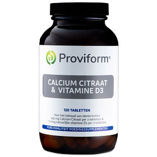 Proviform Calcium Citraat & Vitamine D3 Tabletten 120TB Proviform Calcium Citraat & Vitamine D3 Tabletten 120TB