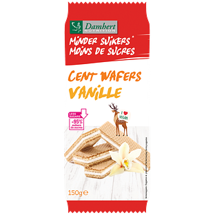 Damhert Low Carb Centwafers vanille 150GR Damhert Low Carb Centwafers vanille 150GR