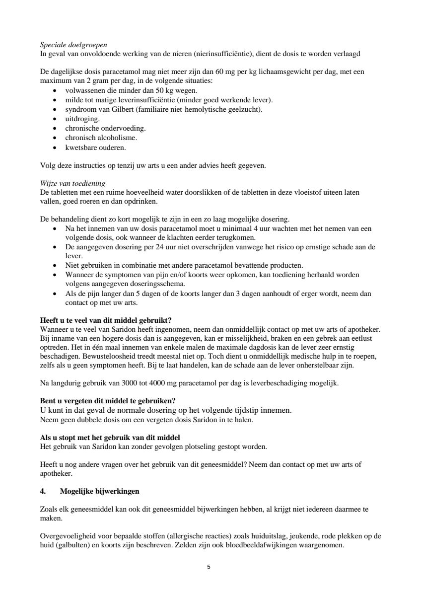 Tabletten afbeelding van document #5, leaflet