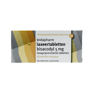 Leidapharm Laxeertabletten Bisacodyl 5mg 30ST Leidapharm Laxeertabletten Bisacodyl 5mg 30ST