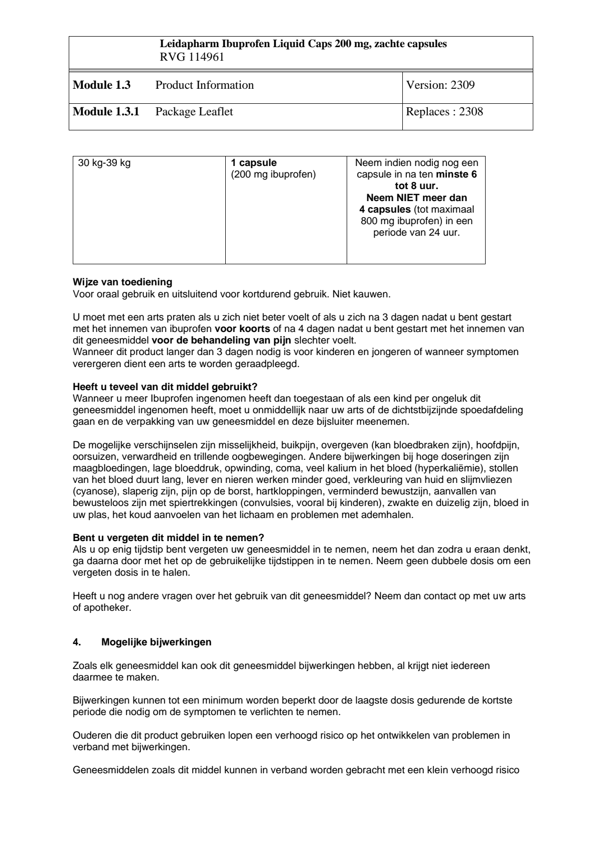 Ibuprofen 200mg Liquid Capsules afbeelding van document #7, leaflet