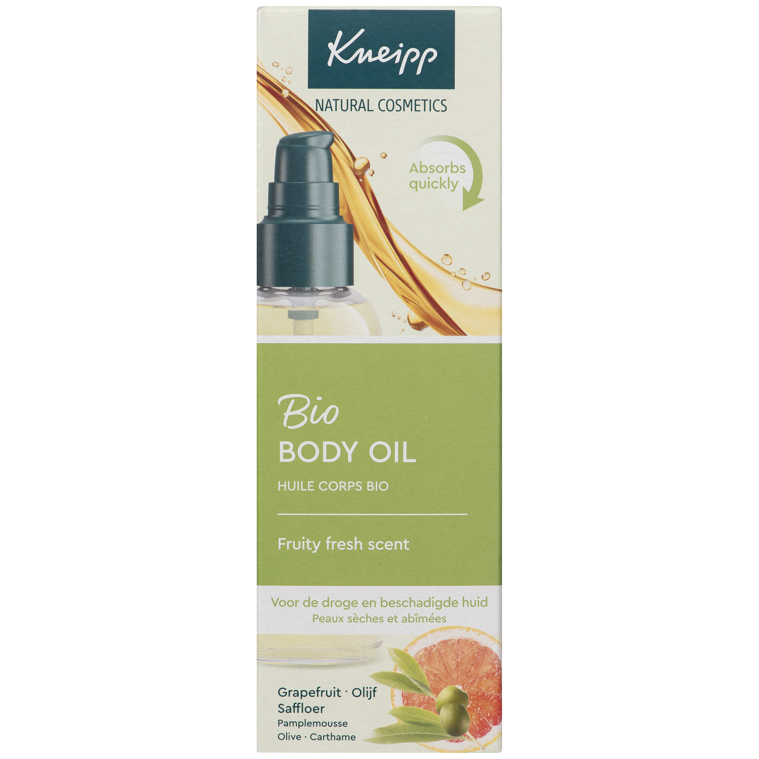 Kneipp Bio Body Oil Grapefruit en Olijf Saffloer