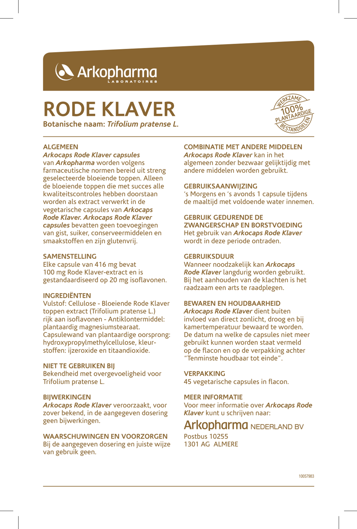 Rode Klaver Capsules afbeelding van document #1, instructions