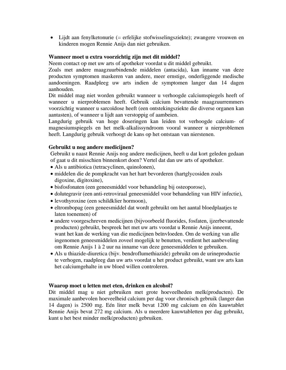 Anijs kauwtabletten bij brandend maagzuur afbeelding van document #2, leaflet