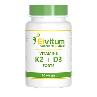 Elvitum Vitamine K2 D3 Forte Vegicaps 90CP