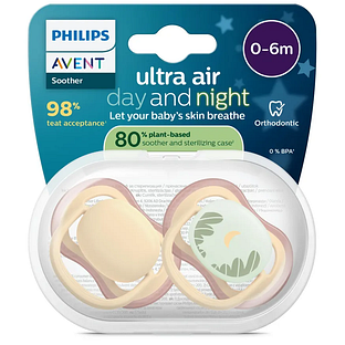 Avent Day & Night Fopspeen 0-6M 2ST
