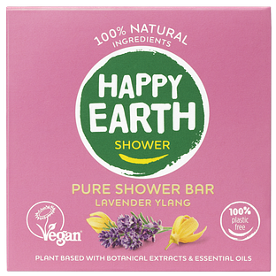 Happy Earth Pure Shower Bar Lavender Ylang 90GR