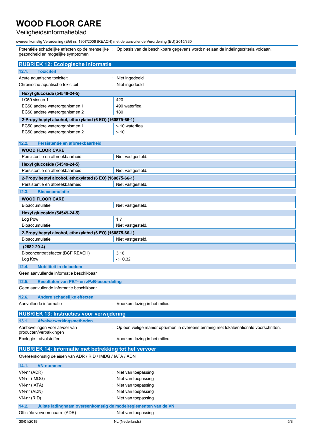 Wood Care Hout Reiniger afbeelding van document #5, info_folder