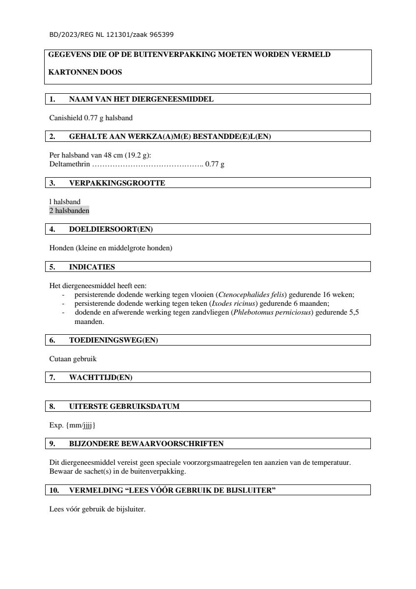 Canishield Halsband Grote Honden afbeelding van document #9, leaflet