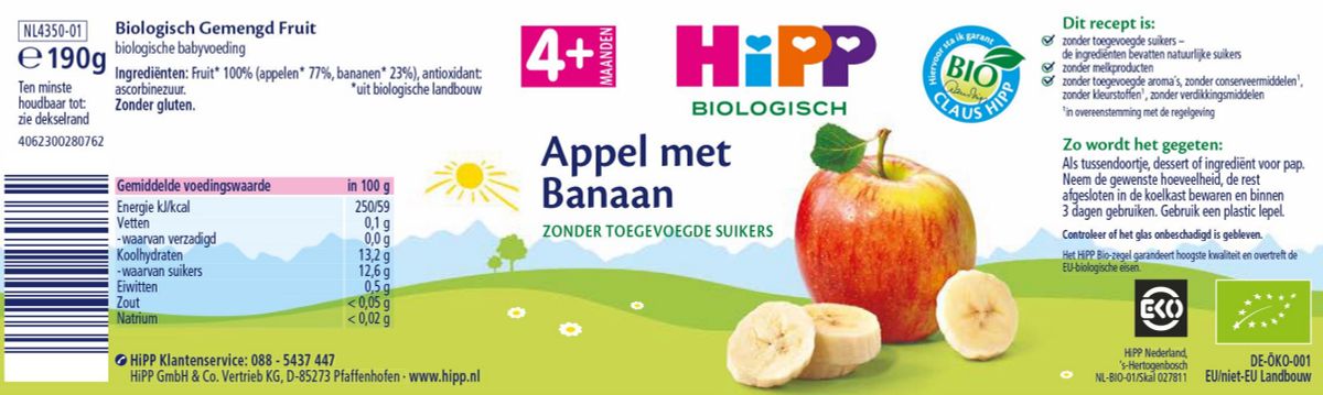 4M+ Appel Banaan afbeelding van document #1, label