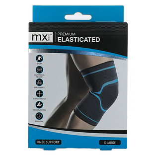 MX Health Premium Elasticated Knee Support XL 1ST