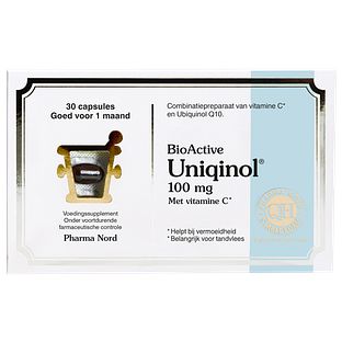 Pharma Nord BioActive Q10 Uniqinol 100mg Capsules 30CP Pharma Nord BioActive Q10 Uniqinol 100mg Capsules 30CP