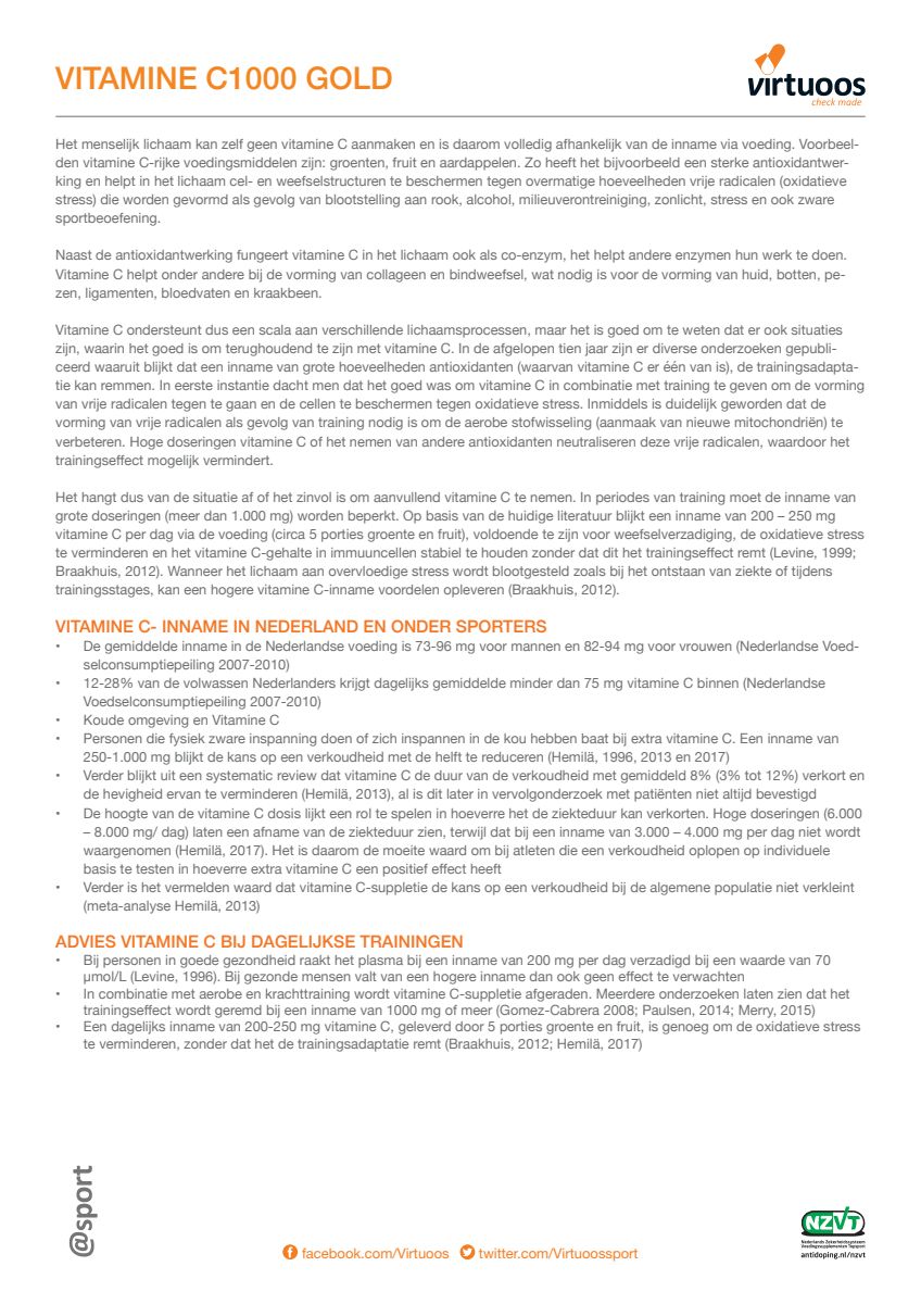 Vitamine C1000 Gold Capsules afbeelding van document #2, label