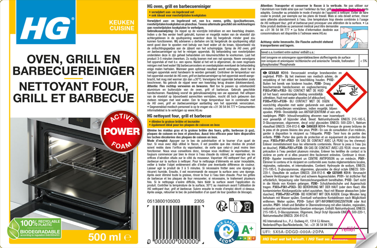 Oven, Grill en Barbecue Reiniger afbeelding van document #1, label