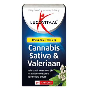 Lucovitaal Cannabis Sativa & Valeriaan 30CP