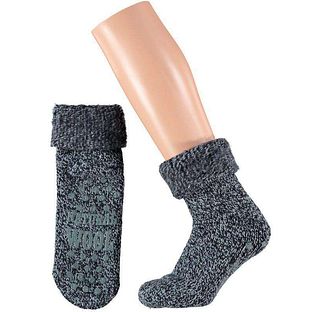 Apollo Slofsokken Unisex 43-46 Donkergrijs 1PR