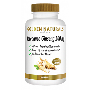 Golden Naturals Koraanse Ginseng Capsules 60VCP