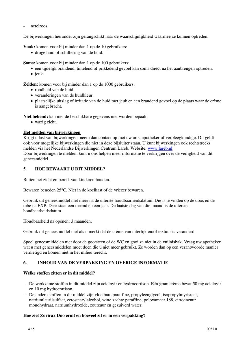 Koortslipcrème Duo afbeelding van document #4, leaflet