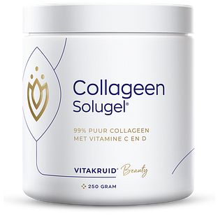 Vitakruid Collageen Solugel® poeder met vitamine C & D 250GR Vitakruid Collageen Solugel® poeder met vitamine C & D 250GR