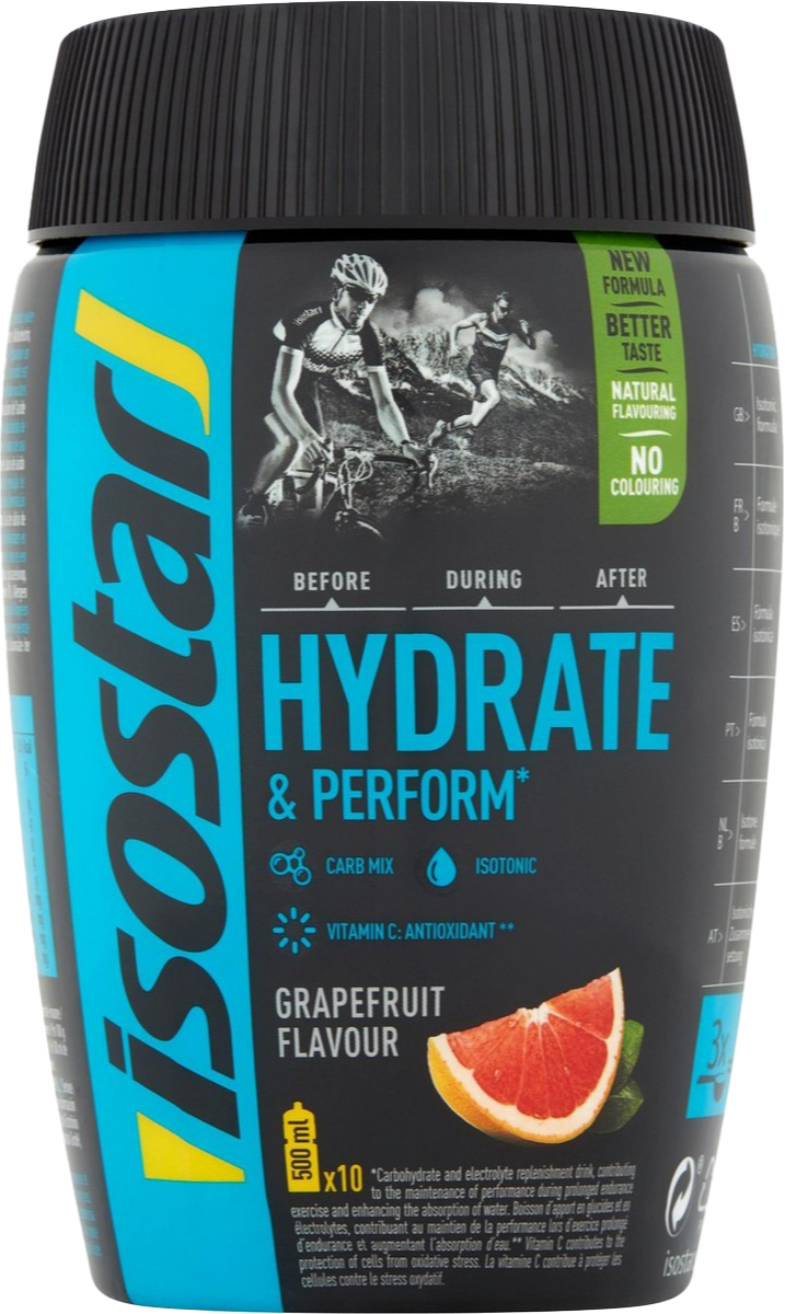 Isostar Energy Hydrate & Perform Powder Grapefruit 400GR