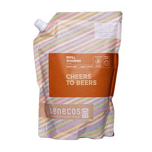 Benecos Beer Unisex Shampoo Navulverpakking 1LT