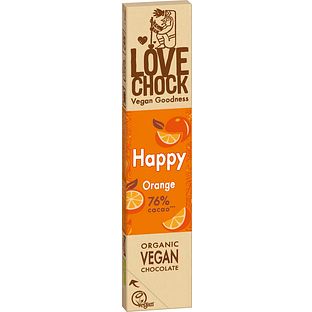 Lovechock Happy Orange 76% Chocolade 40GR