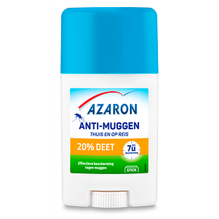 Azaron Anti-Muggenstick Thuis en op Reis 20% DEET 50ML