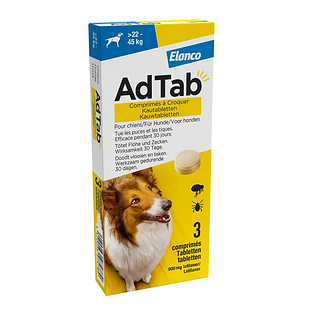 Advantage AdTab Hond 22 - 45 kg Kauwtabletten 3TB