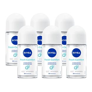 Nivea Fresh Comfort Roll-on Voordeelverpakking 6x50ML Nivea Fresh Comfort Roll-on Voordeelverpakking 6x50ML