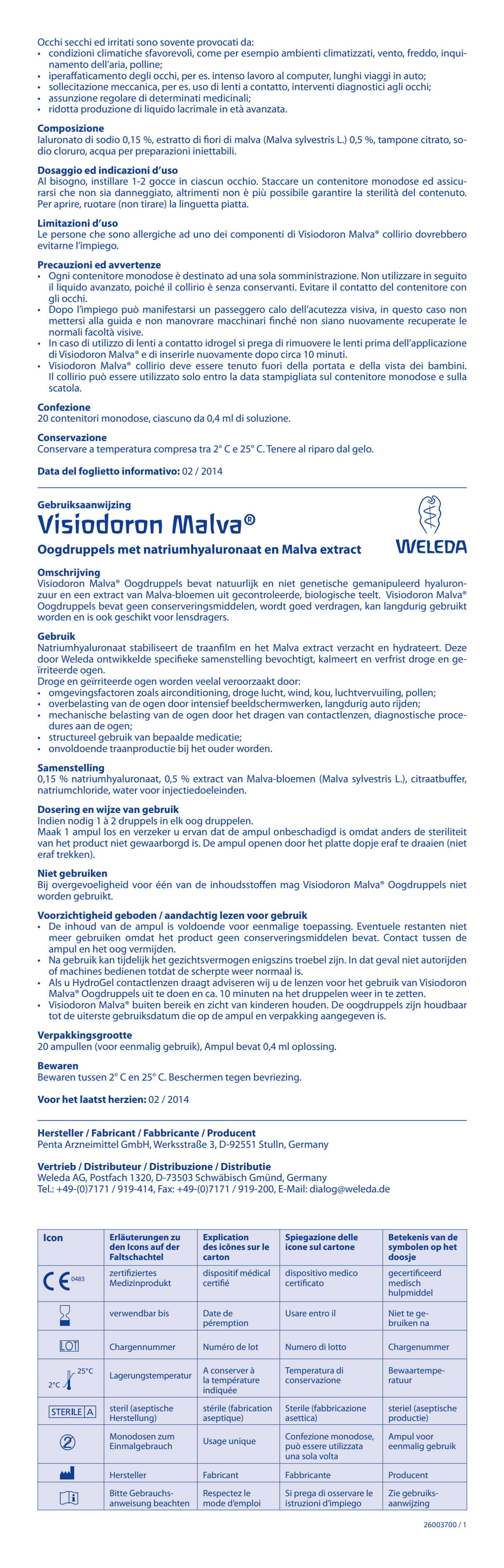 Visiodoron Malva Oogdruppels Ampullen afbeelding van document #2, instructions