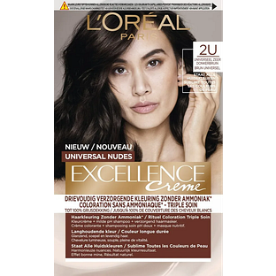 L'Oréal Paris Excellence Creme - 2U Universeel Zeer Donkerbruin 1ST