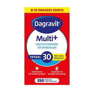 Dagravit Totaal 30 Multivitaminen en Mineralen Dragees 550ST