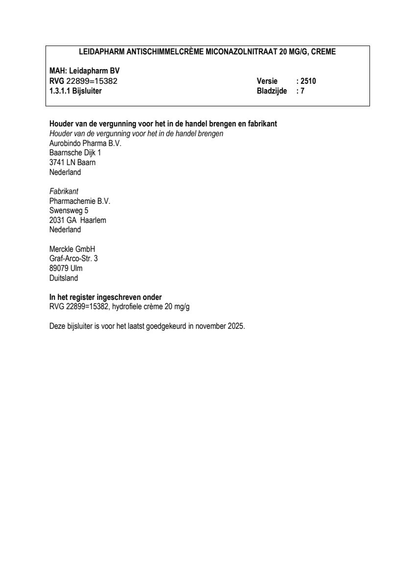 Miconazolnitraatcreme afbeelding van document #7, leaflet