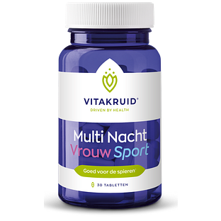 Vitakruid Multi Nacht Vrouw Sport 100% Vegan 30TB
