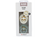 BIBS Fopspeen 6+ Maanden Anatomic Ivory/Sage 2ST
