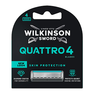 Wilkinson Quattro Essential 4 Blades Scheermesjes 4ST