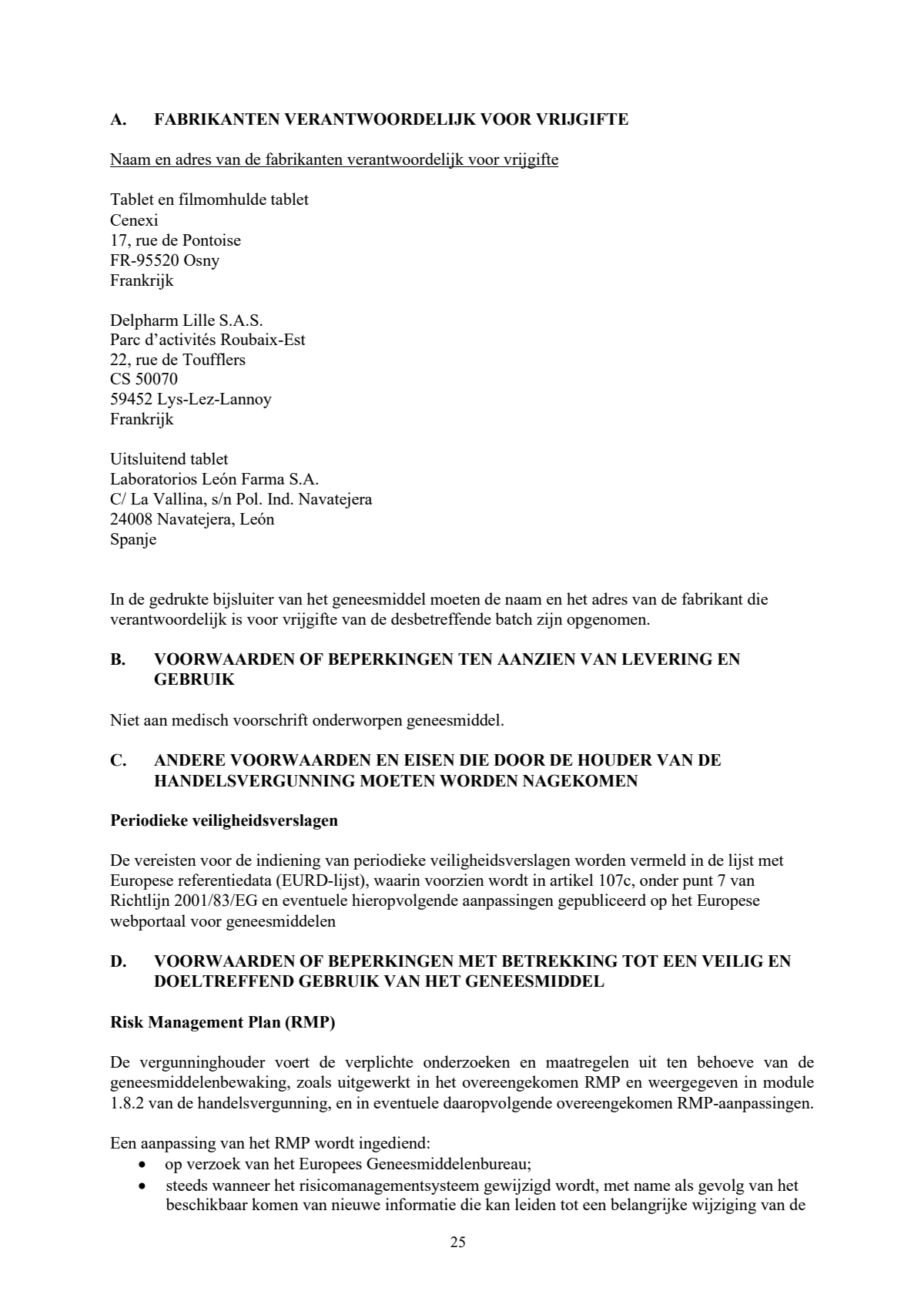 Noodanticonceptie Tablet afbeelding van document #25, leaflet