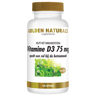 Golden Naturals Vitamine D3 75mcg Capsules 120CP