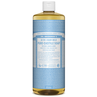 Dr. Bronner Dr Bronner Pure Castile Zeep Baby Mild 945ML Dr. Bronner Dr Bronner Pure Castile Zeep Baby Mild 945ML