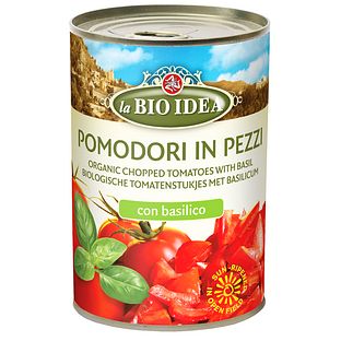 La Bio Idea Tomatenstukjes Basilicum 400GR