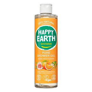 Happy Earth 100% Natural Shower Gel Rose Petitgrain 300ML